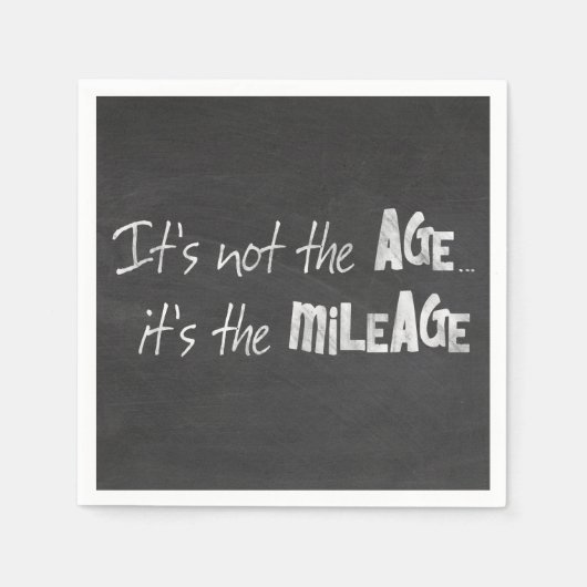 おもしろい引用文オン黒い黒板 スタンダードカクテルナプキン (正面)