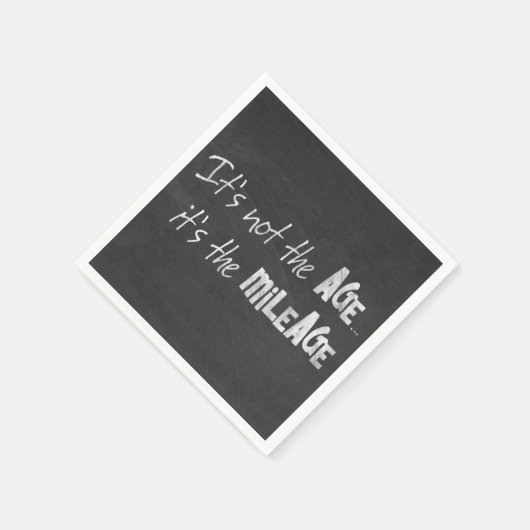 おもしろい引用文オン黒い黒板 スタンダードカクテルナプキン (角)