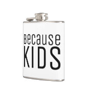 おもしろい引用文キッズママパパ子育て生意気なサッシー フラスク (左)
