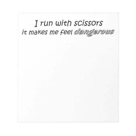 おもしろい引用文ギフトのノートパッユニーククのギフトアイディア ノートパッド (正面)