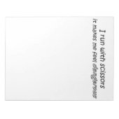 おもしろい引用文ギフトのノートパッユニーククのギフトアイディア ノートパッド (正面)