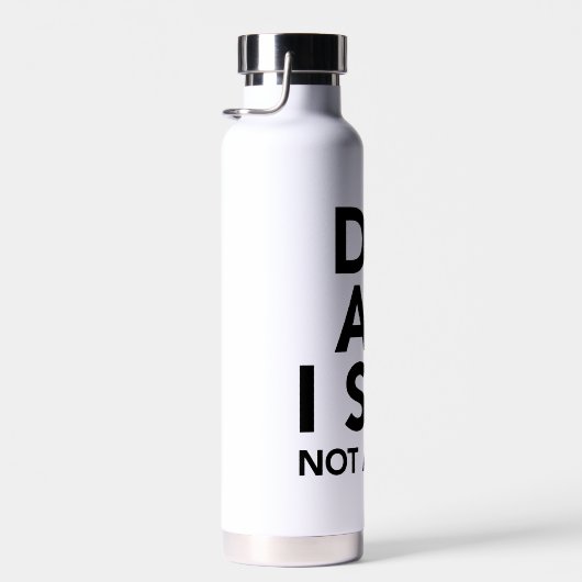 おもしろい引用文ギフト私が言うように私が言うように行く ウォーターボトル (右面)