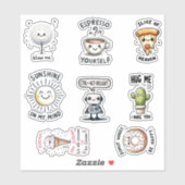 おもしろい引用文シール シール (シート)