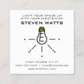 おもしろい引用文スタイル スクエア名刺 (裏面)