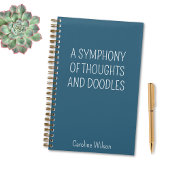 おもしろい引用文ティール（緑がかった色）最高のおもしろいギフト最少主義 ノートブック