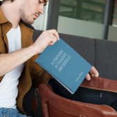 おもしろい引用文ティール（緑がかった色）最高のおもしろいギフト最少主義 ノートブック