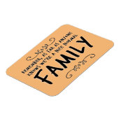 おもしろい引用文ノーマルファミリーモットマグネット マグネット (左側)