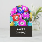 おもしろい引用文ビンゴテーマ誕生日任意の年齢 招待状 (スタンド正面)