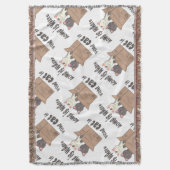 おもしろい引用文ホームは猫がいる場所 スローブランケット (正面縦)