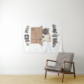 おもしろい引用文ホームは猫がいる場所 タペストリー (インサイチュ(横))