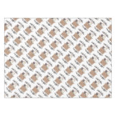 おもしろい引用文ホームは猫がいる場所 テーブルクロス (正面(横))