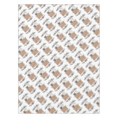 おもしろい引用文ホームは猫がいる場所 テーブルクロス (正面)