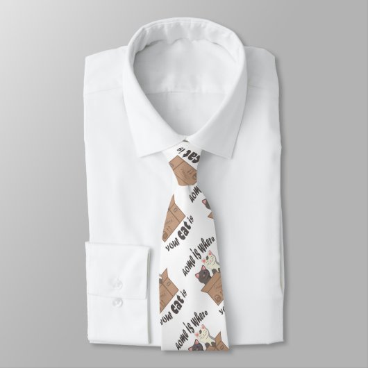 おもしろい引用文ホームは猫がいる場所 ネクタイ (タイ)