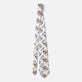 おもしろい引用文ホームは猫がいる場所 ネクタイ (裏面)