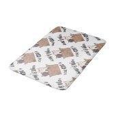 おもしろい引用文ホームは猫がいる場所 バスマット (アングル)