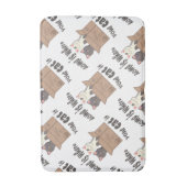 おもしろい引用文ホームは猫がいる場所 バスマット (正面縦)