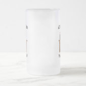 おもしろい引用文ホームは猫がいる場所 フロストグラスビールジョッキ (中央)