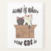 おもしろい引用文ホームは猫がいる場所 プランナー手帳 (裏面)