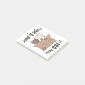 おもしろい引用文ホームは猫がいる場所 ポストイット (アングル)