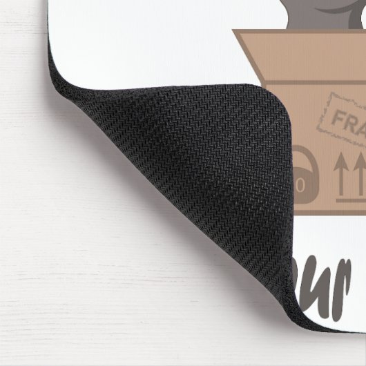 おもしろい引用文ホームは猫がいる場所 マウスパッド (コーナー)