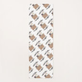 おもしろい引用文ホームは猫がいる場所 ヨガマット (正面)