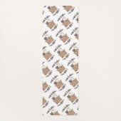 おもしろい引用文ホームは猫がいる場所 ヨガマット (裏面)