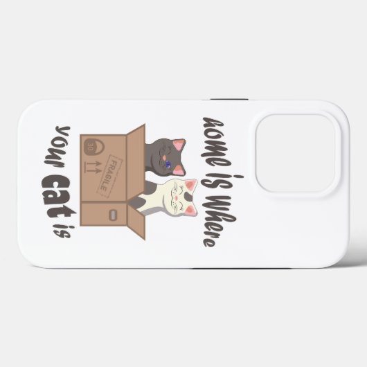 おもしろい引用文ホームは猫がいる場所 Case-Mate iPhoneケース (裏面 (横))