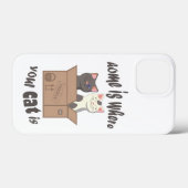 おもしろい引用文ホームは猫がいる場所 Case-Mate iPhoneケース (裏面 (横))