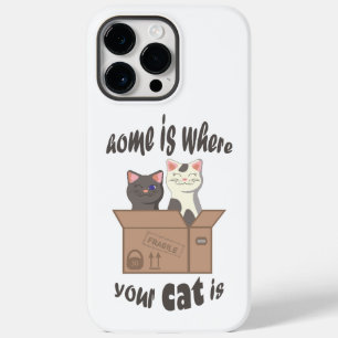 おもしろい引用文ホームは猫がいる場所 Case-Mate iPhone 14 PRO MAXケース
