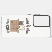 おもしろい引用文ホームは猫がいる場所 SAMSUNG GALAXYケース (左側面)