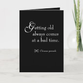 おもしろい引用文マイルストーン誕生日 カード (正面)