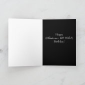 おもしろい引用文マイルストーン誕生日 カード (内部)