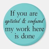 おもしろい引用文マグネットノベルティユーモアの贈り物 マグネット (正面)