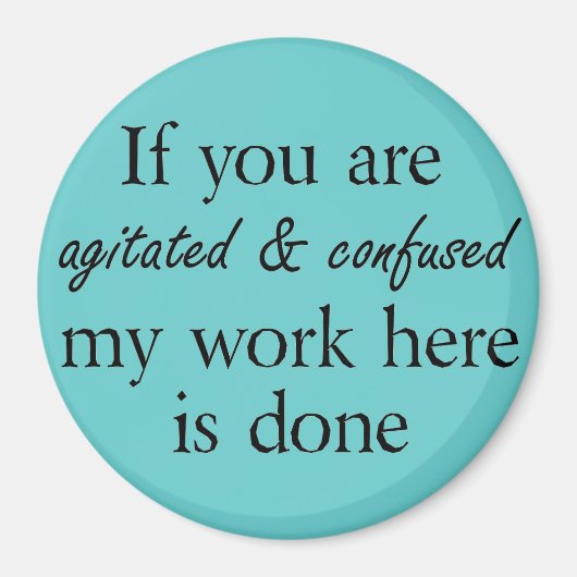 おもしろい引用文マグネットノベルティユーモアの贈り物 マグネット (正面)