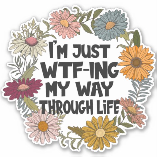 おもしろい引用文ライフことわざママパパ親 シール (正面)