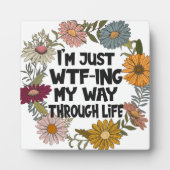 おもしろい引用文ライフことわざママパパ親 フォトプラーク (正面)