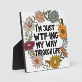 おもしろい引用文ライフことわざママパパ親 フォトプラーク (正面)