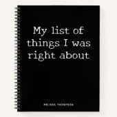 おもしろい引用文リストの問題ノートブックについて ノートブック (正面)