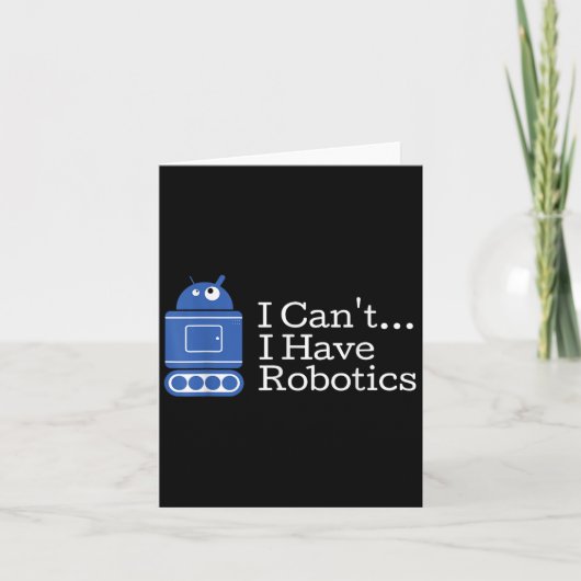 おもしろい引用文ロボットが無おもしろいい カード (正面)
