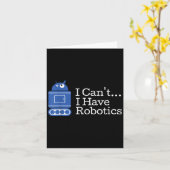 おもしろい引用文ロボットが無おもしろいい カード (黄色い花)