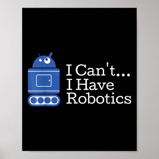 おもしろい引用文ロボットが無おもしろいい ポスター (正面)