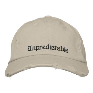 おもしろい引用文予測できないヴィンテージストーンブ素朴ラック 刺繍入りキャップ