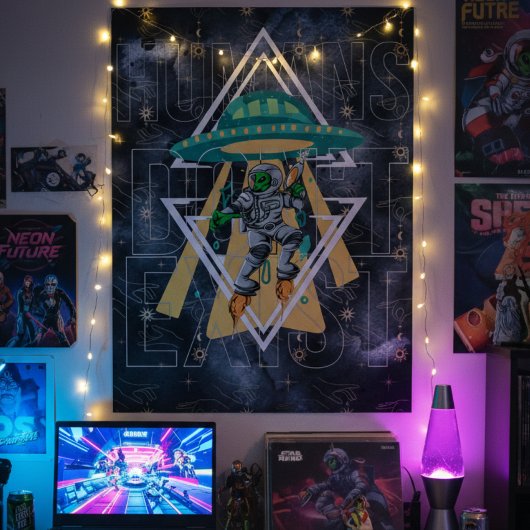 おもしろい引用文人間は存在しない宇宙テーマ ポスター