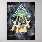 おもしろい引用文人間は存在しない宇宙テーマ ポスター (正面)