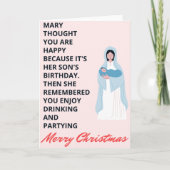 おもしろい引用文付きクリスマスカード カード (正面)