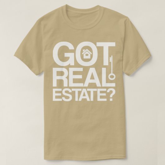おもしろい引用文営業ブローカ実在ーエステート Tシャツ (デザイン正面)