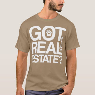 おもしろい引用文営業ブローカ実在ーエステート Tシャツ