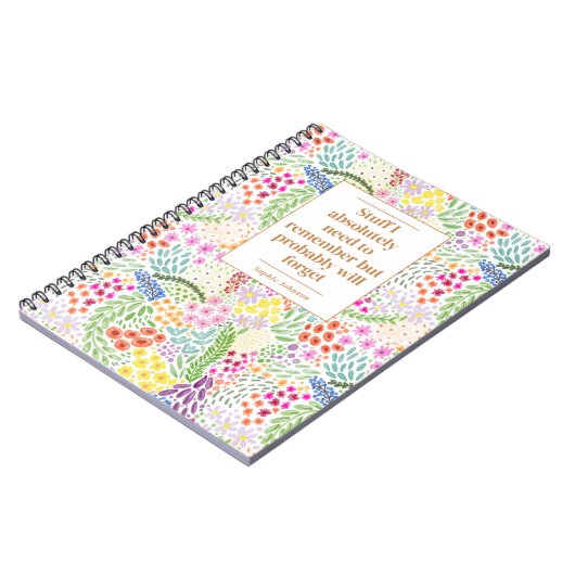 おもしろい引用文忘れずにフローラするパーソナライズされた ノートブック (左側)