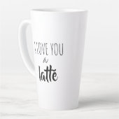 おもしろい引用文愛ラテク カフェラテマグ (左アングル)