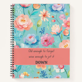 おもしろい引用文手帳とかわいいフローラジャーナル ノートブック